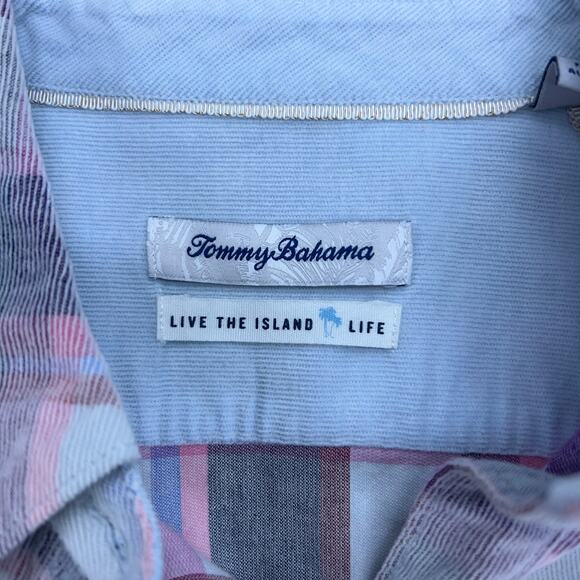 Tommy Bahama Womens Size S Shirt Button Front Top Reverse Weave Flannel Plaid - Picture 10 of 16